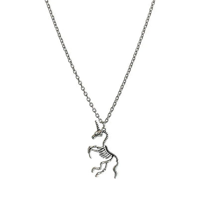 Gothic Skull Necklace Animal Bone Skeleton Pendant Jewelry