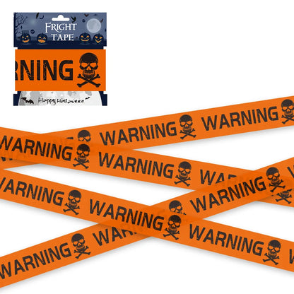Halloween Warning Tape – 6M Skull Caution Party Decoration