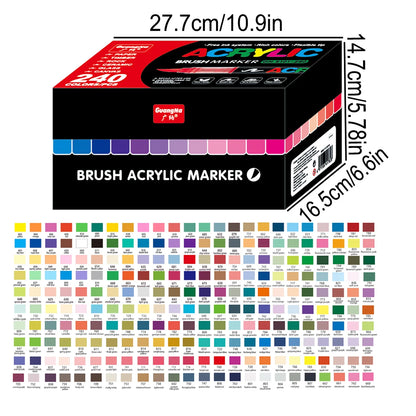 Acrylic Paint Markers Set – 12 to 240 Colors for Art & DIY