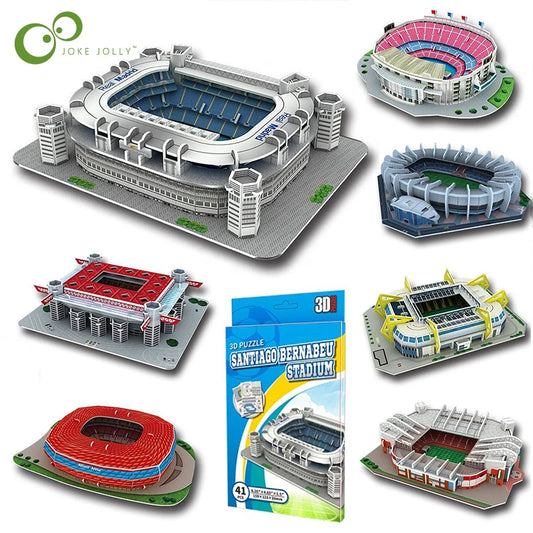 3D Football Stadium Puzzle – DIY Miniature Field Model