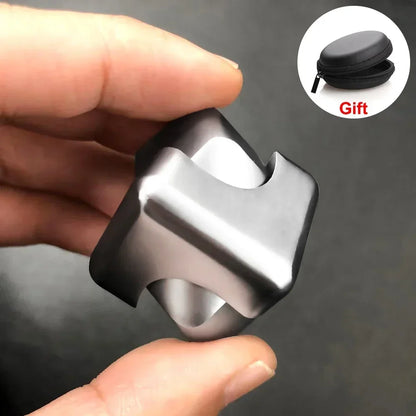 Fidget Spinner Metal Cube Fingertip Gyroscope Toy for Adults