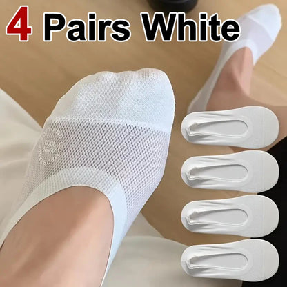 Women’s No Show Socks – Breathable Mesh Low Cut Cotton Socks