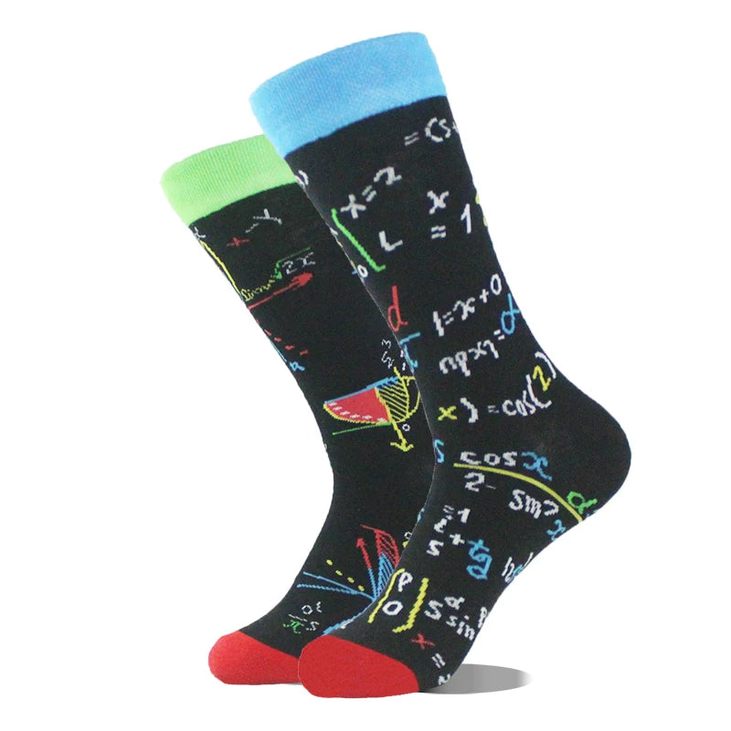Funny Men's Socks Cotton Novelty Crew Socks Unisex