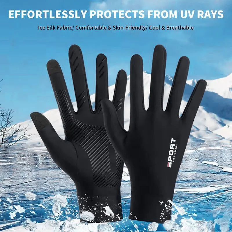 Touchscreen Cycling Gloves UV Protection Anti-Slip Outdoor Sports
