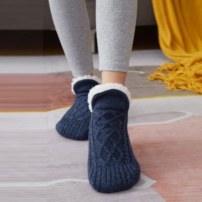 Men's Slipper Socks Warm Fuzzy Non-Slip Thermal Winter Socks