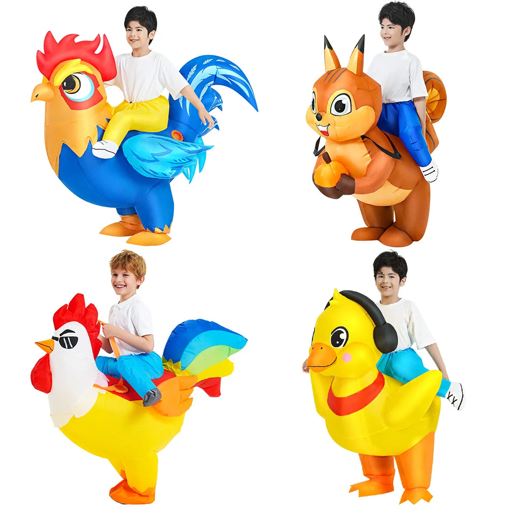 Kids Inflatable Dinosaur Costume – Halloween Party Dress-Up