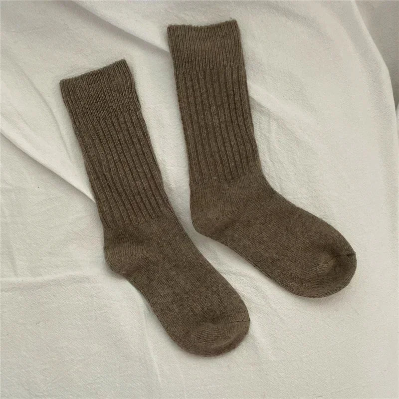Women's Thermal Socks, Thick Wool Blend Warm Crew Socks