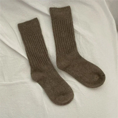 Women's Thermal Socks, Thick Wool Blend Warm Crew Socks