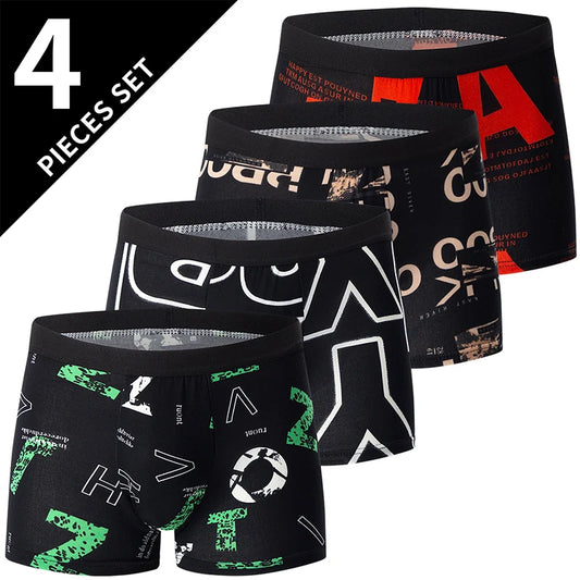 Men's Boxer Shorts Printed Comfortable Underwear XS-3XL