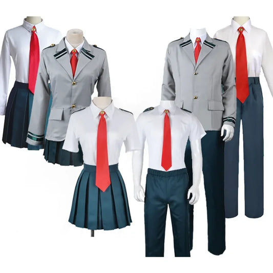 Anime Cosplay Costume Unisex School Uniform Set for Halloween