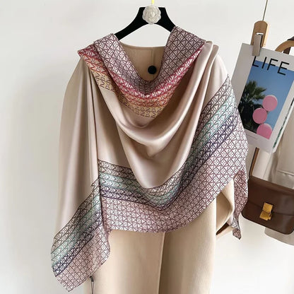 Women's Long Scarf – Smooth Polyester Shawl for All Seasons