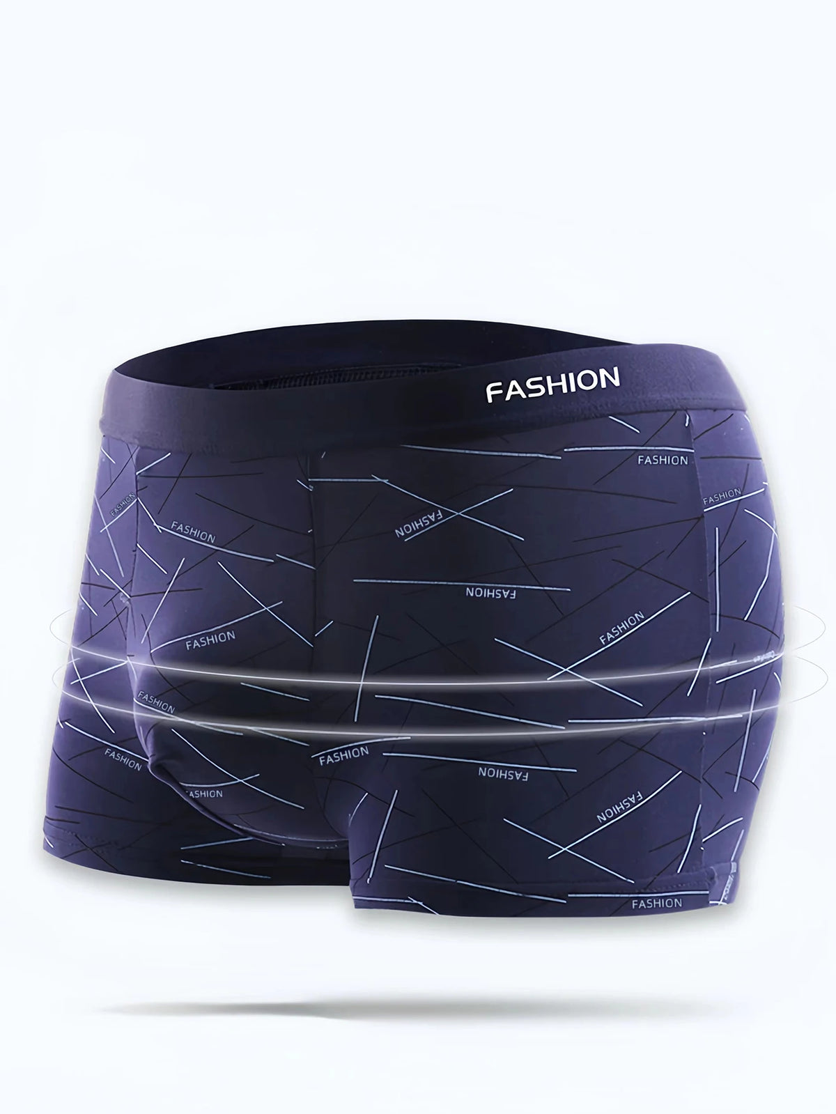 Men's Boxer Briefs 4-Pack – Breathable Striped Daily Underwear