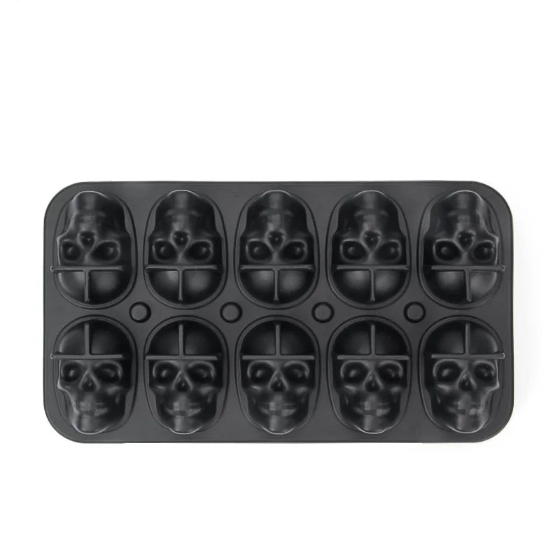 Skull Ice Cube Mold, 3D Silicone Ice Ball Maker for Drinks
