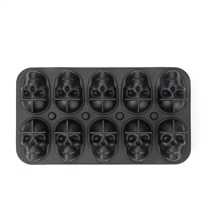 Skull Ice Cube Mold, 3D Silicone Ice Ball Maker for Drinks