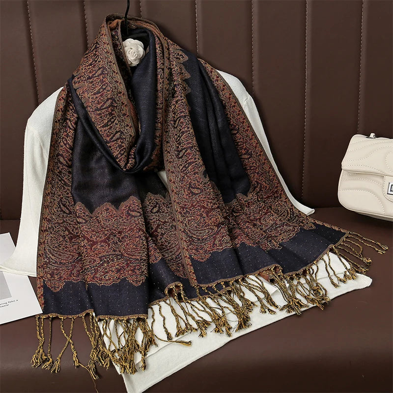 Women's Winter Scarf, Soft Pashmina Shawl Wrap