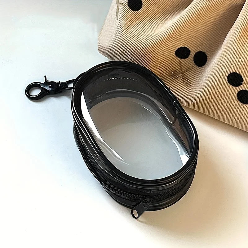 Mini Zipper Storage Bag – Clear Organizer for Earphones & Chargers