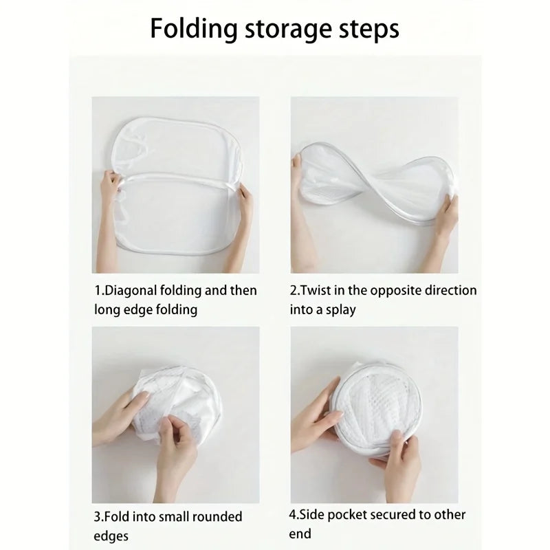 Collapsible Laundry Basket – Portable Mesh Clothes Hamper