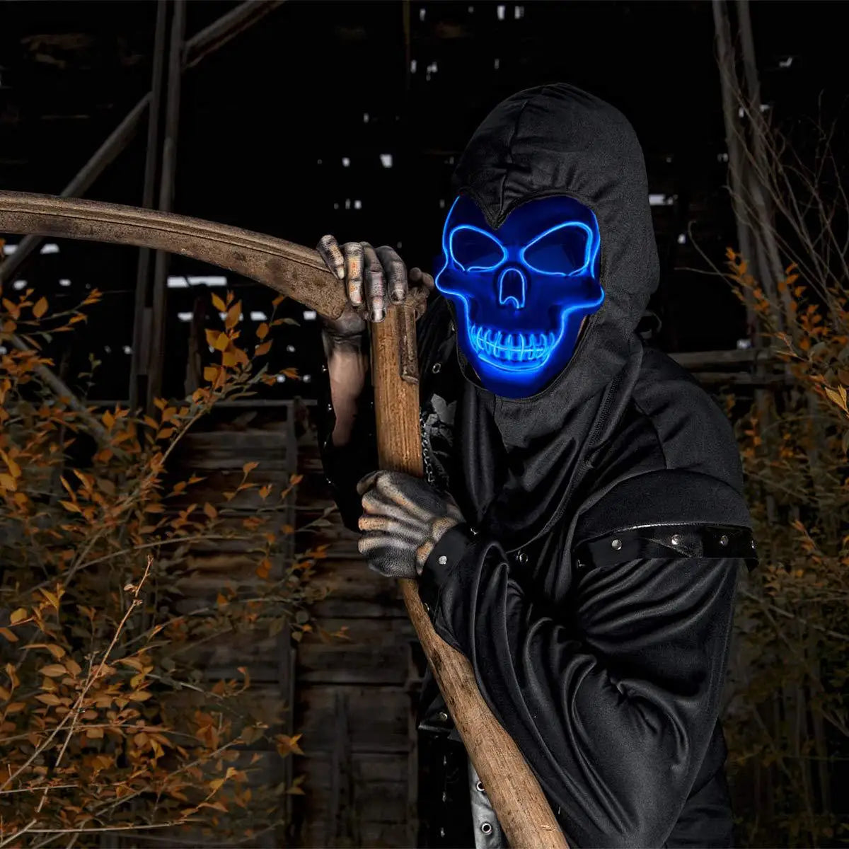 LED Halloween Mask – Glowing Skull Full Face Costume Mask