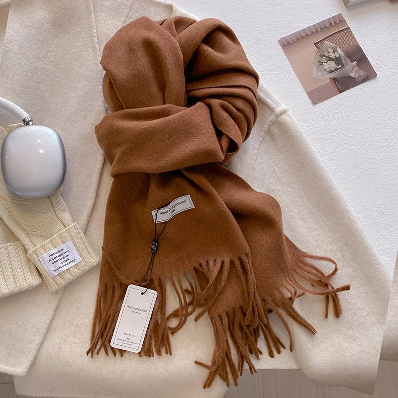 Women’s Winter Scarf – Warm Wool Blend Wrap for Cold Weather