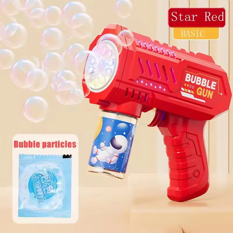 Automatic Bubble Gun Toy Rocket Bubble Machine for Outdoor Play