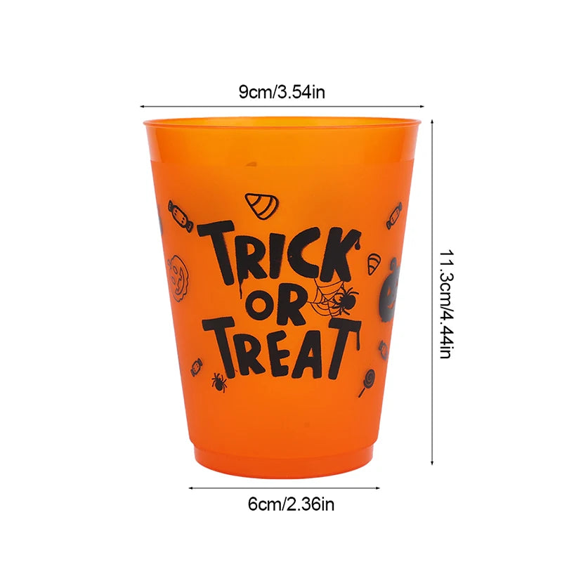 Halloween Drinking Cups, Skull Plastic Party Cups for Halloween