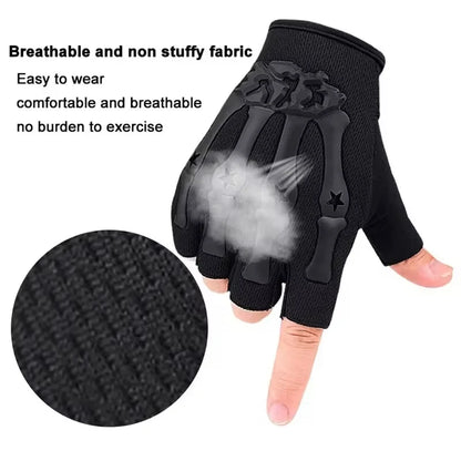 Fingerless Riding Gloves Non-Slip Motorcycle Cycling Gloves