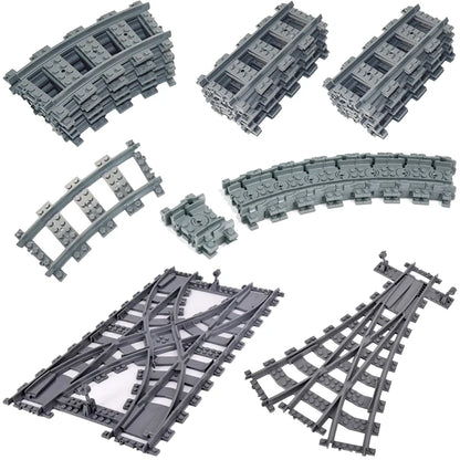 Flexible Train Tracks Set – Curved & Straight Rails for Kids