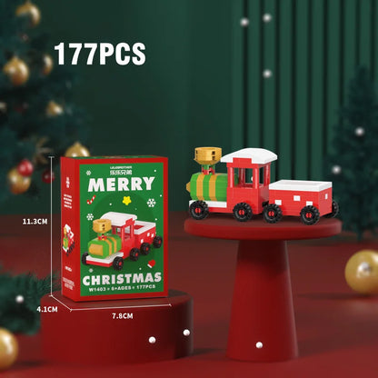 Christmas Building Blocks Set, Micro DIY Holiday Decoration Toy