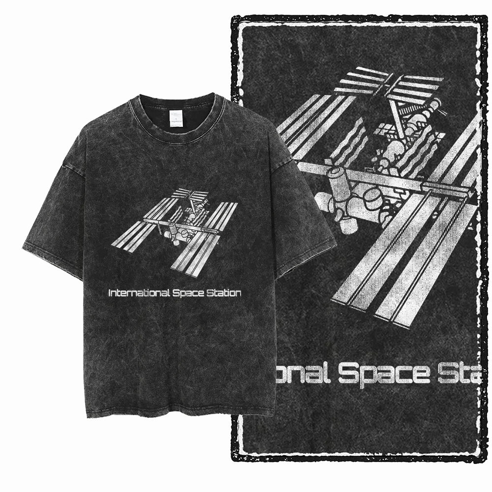 Space T Shirt for Men  Astronaut Graphic Cotton Tee