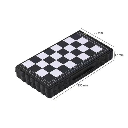 Magnetic Chess Set with Folding Board for Travel and Play