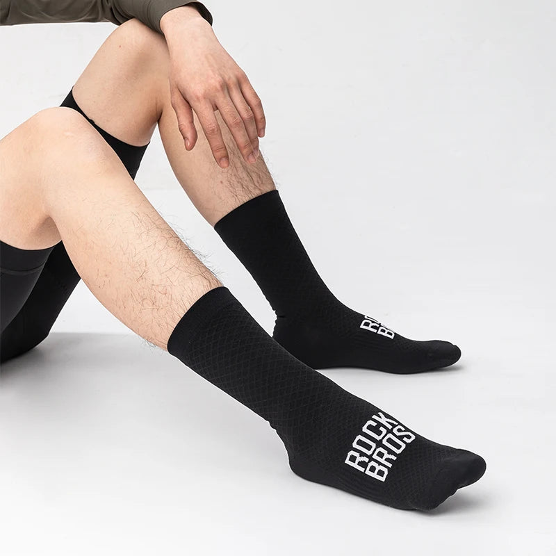 Men's Cycling Socks Knee-High Breathable Stretch Sports Socks