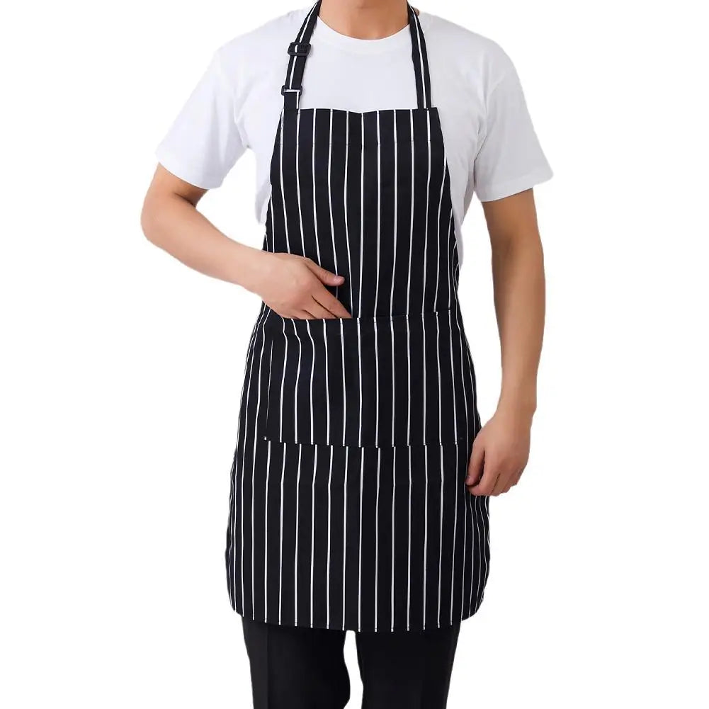 Kitchen Apron with 2 Pockets Adjustable Chef Cooking Apron