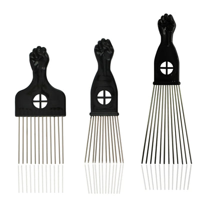 Metal Hair Pick Comb for Hair Styling and Detangling