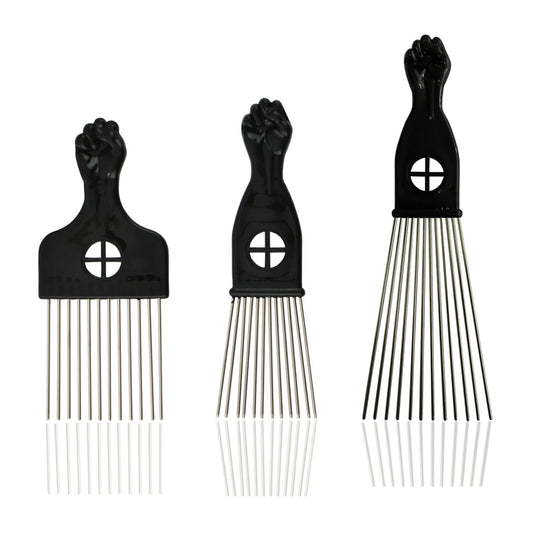 Metal Hair Pick Comb for Hair Styling and Detangling