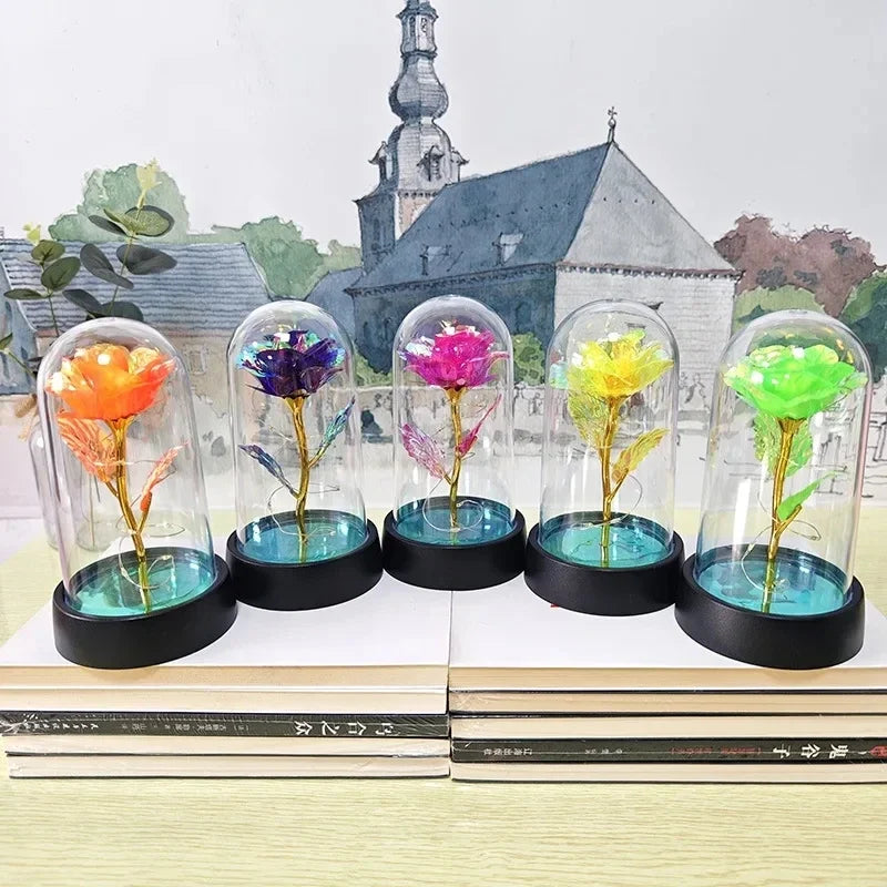 Artificial Rose LED Light Flower for Valentine’s Day Wedding Decor