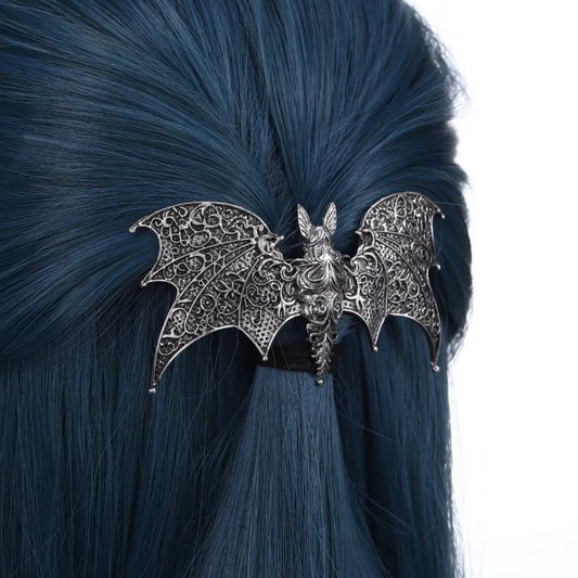 Gothic Bat Hair Clip, Wing-Style Alloy Hair Accessory for Women