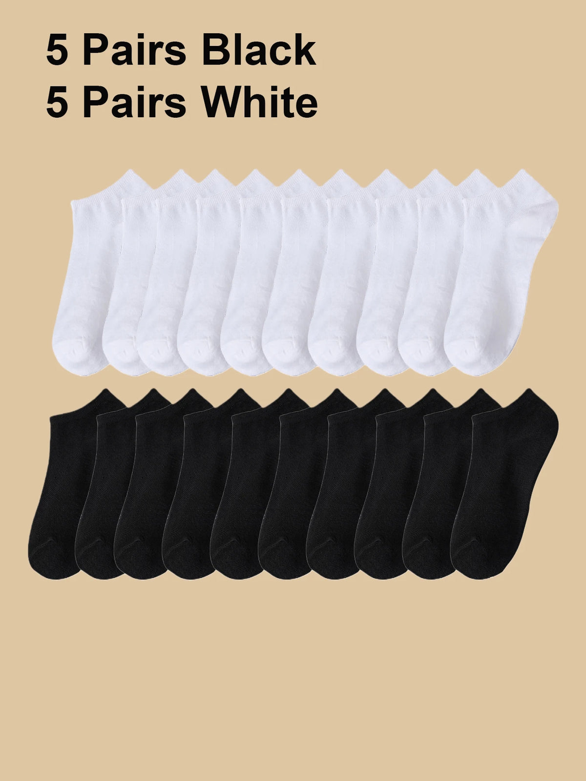 Men's Casual Socks Soft Breathable Low Cut Everyday Socks
