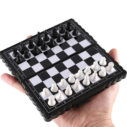 Magnetic Chess Set with Folding Board for Travel and Play