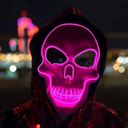LED Halloween Mask – Glowing Skull Full Face Costume Mask