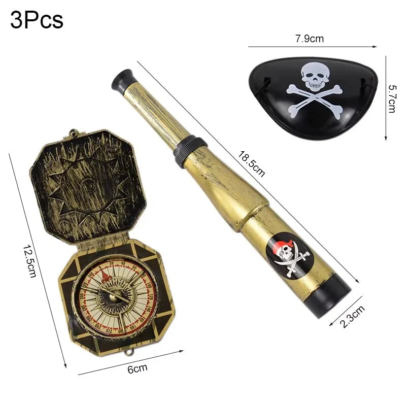 Pirate Party Decorations Captain Hat Costume Props for Kids