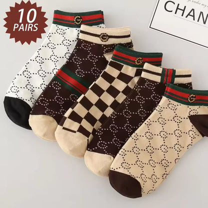 Men's Low Cut Socks Breathable Lightweight Moisture Wicking 5-Pair