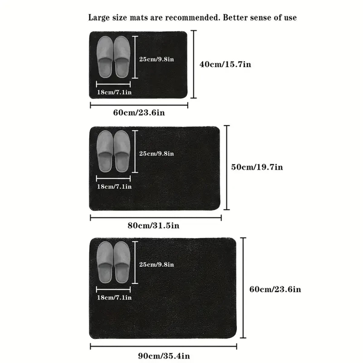 Non Slip Bath Mat – Absorbent Quick Dry Bathroom Floor Mat
