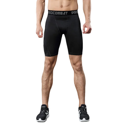 Men's Workout Shorts Compression Fitness Gym Running Training