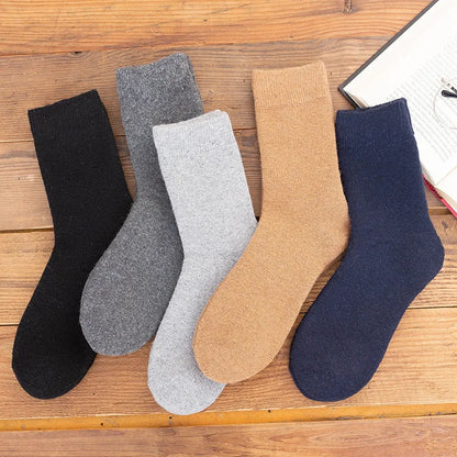 Men's Winter Socks Thick Warm Wool Blend Cold Weather Socks