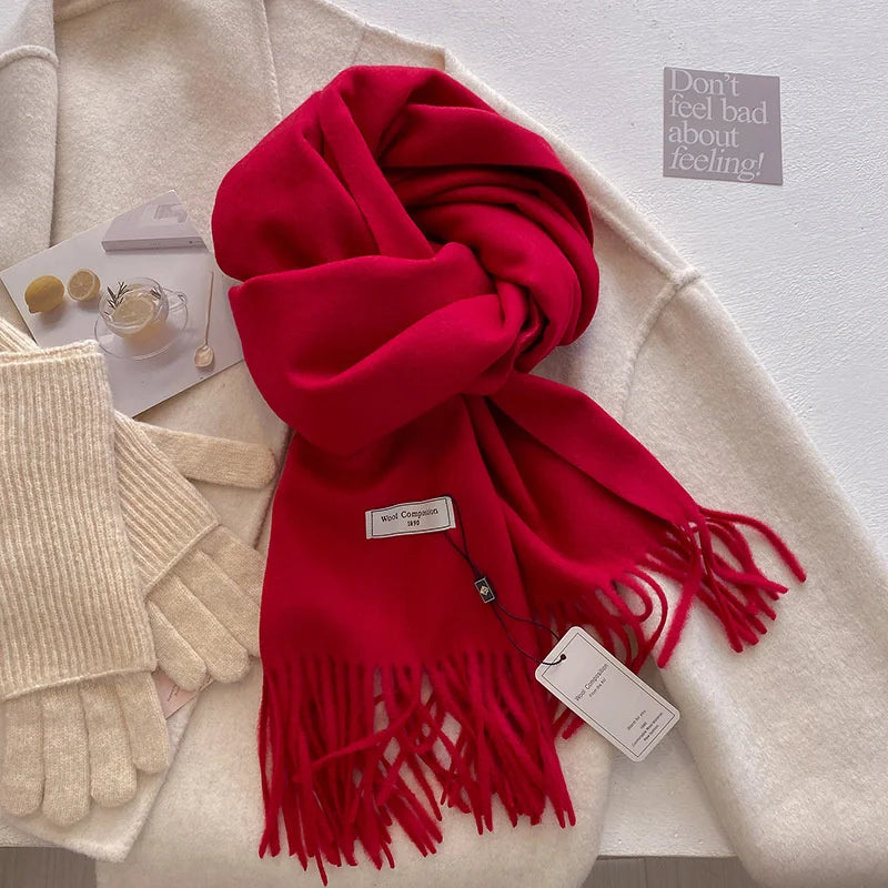 Women’s Winter Scarf – Warm Wool Blend Wrap for Cold Weather