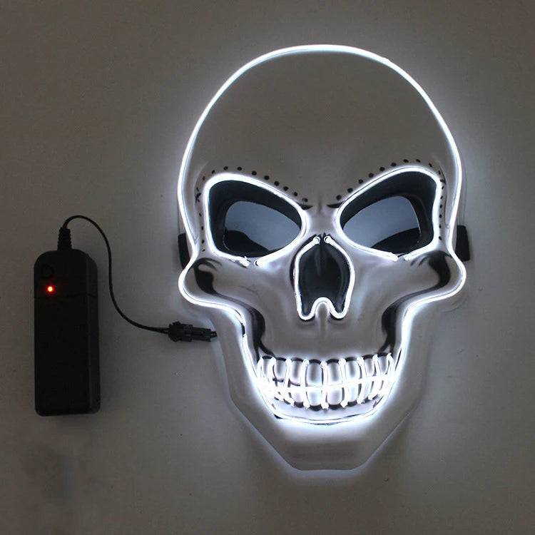 LED Halloween Mask – Glowing Skull Full Face Costume Mask