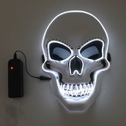 LED Halloween Mask – Glowing Skull Full Face Costume Mask