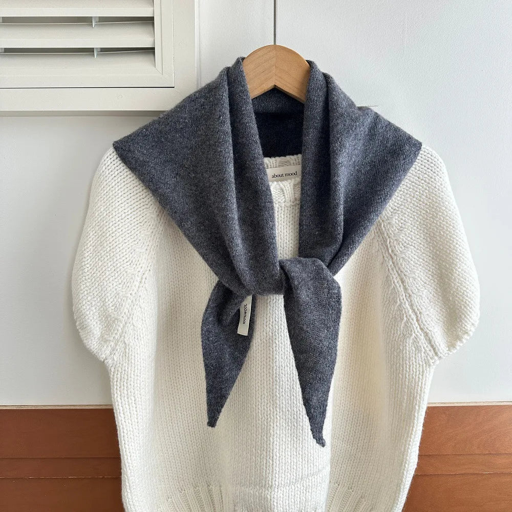 Scarf for Women – 100% Wool Warm Knit Winter Shawl