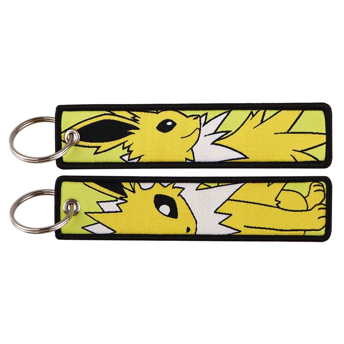 Embroidered Keychain Double-Sided Key Fob for Car & Motorcycle