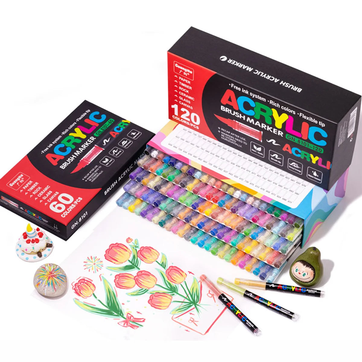 Acrylic Paint Markers Set – 12 to 240 Colors for Art & DIY